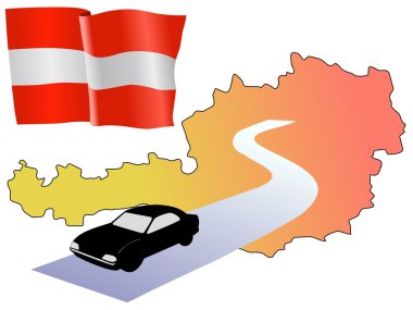 Roads of Austria clipart