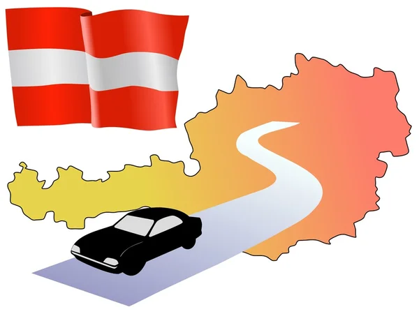 Silnice v Rakousku — Stockový vektor