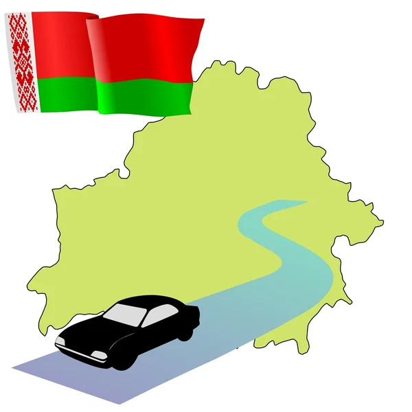 Roads of Belarus — Stock Vector