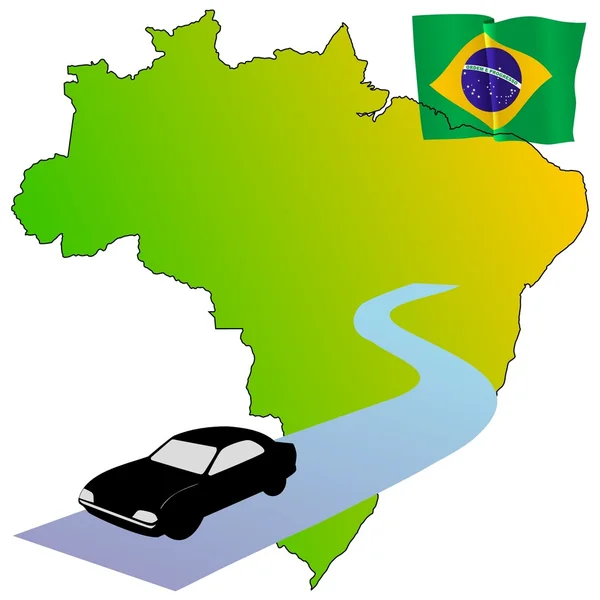 Estradas do Brasil —  Vetores de Stock