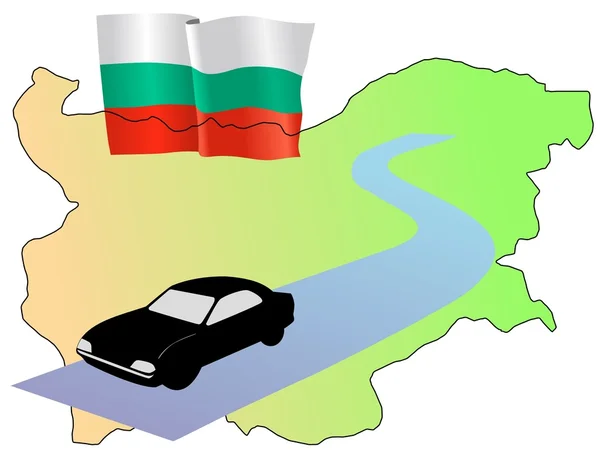 Roads of Bulgaria — Stock Vector