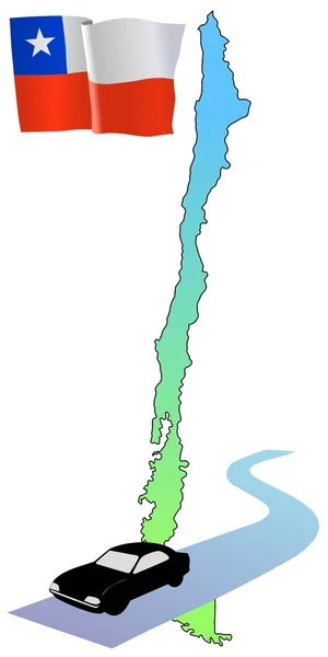 Routes du Chili — Image vectorielle