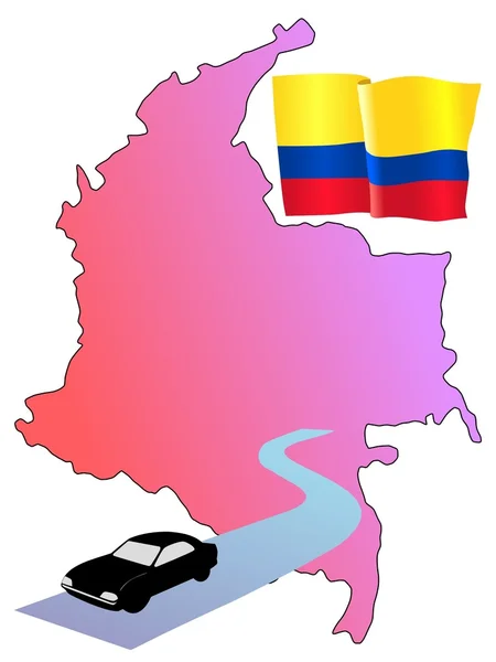 Caminos de Colombia — Vector de stock