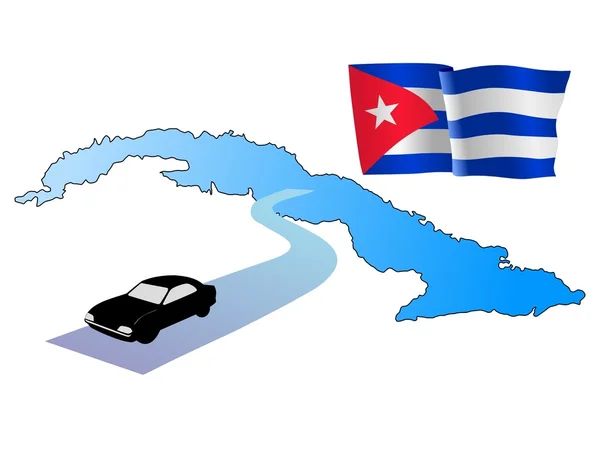 Caminos de Cuba — Vector de stock