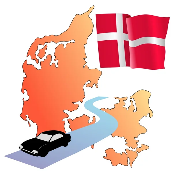 Δρόμοι της Δανίας — Διανυσματικό Αρχείο