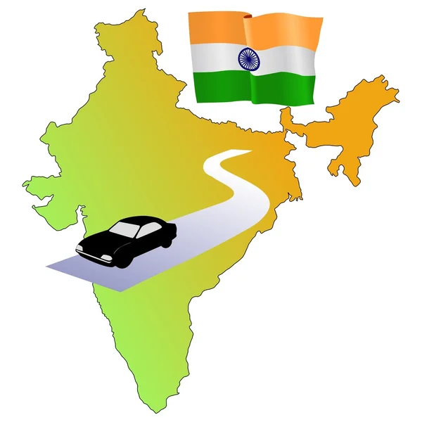 Δρόμους της Ινδίας — Διανυσματικό Αρχείο