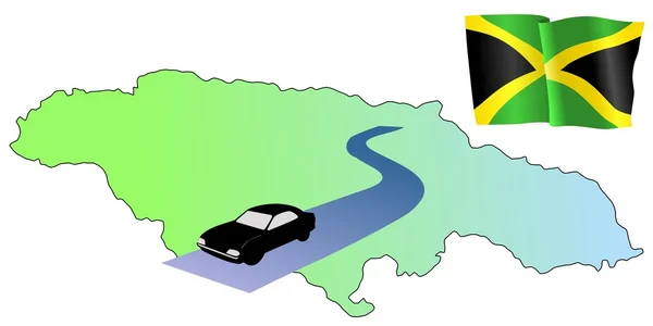 Jamaika yollar — Stok Vektör