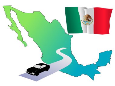 Roads of Mexico clipart