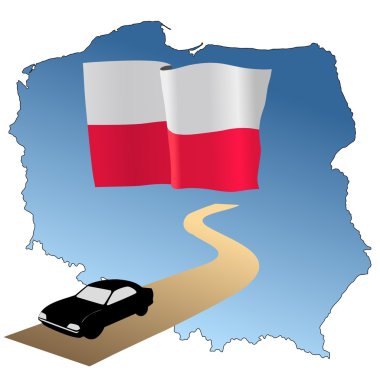 Roads of Poland clipart