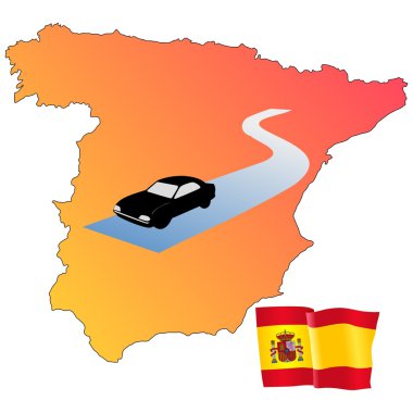 Roads of Spain clipart