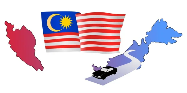 Drogi z Malezji — Wektor stockowy