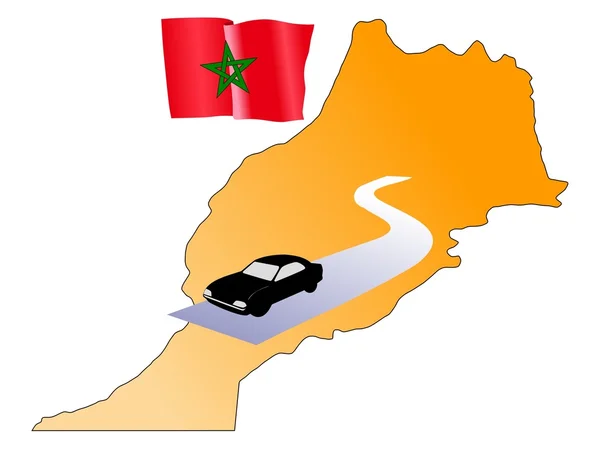 Straßen in Marokko — Stockvektor