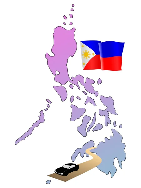 Routes des Philippines — Image vectorielle