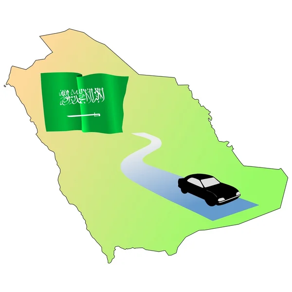 Δρόμους της Σαουδικής Αραβίας — Διανυσματικό Αρχείο