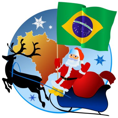 Merry Christmas, Brazil! clipart