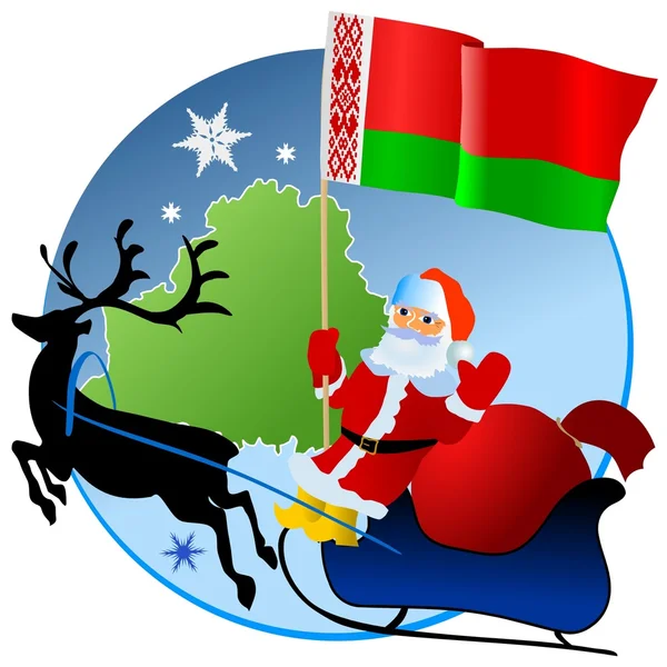 Feliz Navidad, Belarús ! — Vector de stock
