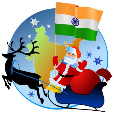 Merry Christmas, India! clipart