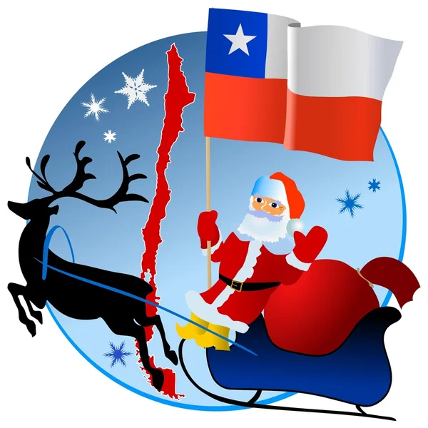 Feliz Natal, Chile ! — Vetor de Stock