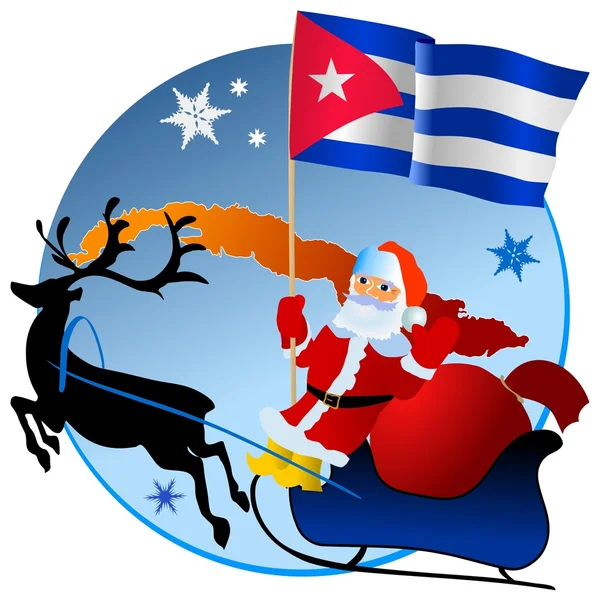 Buon Natale, Cuba. ! — Vettoriale Stock
