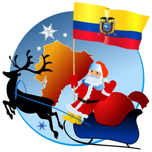 stock vector Merry Christmas, Ecuador!