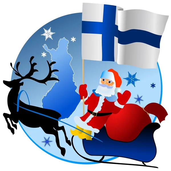 З Різдвом, Фінляндія ! — стоковий вектор