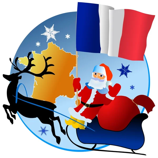 God jul, Frankrike! — Stock vektor