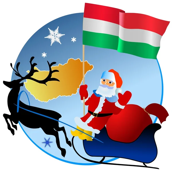 stock vector Merry Christmas, Hungary!