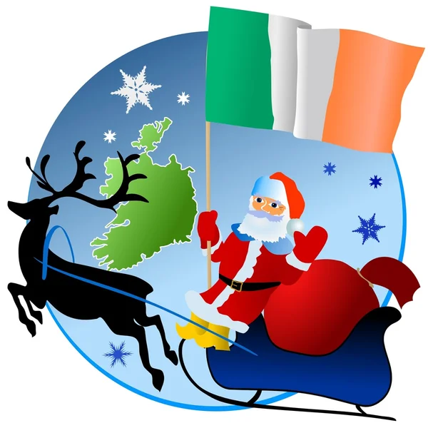 Buon Natale, Irlanda ! — Vettoriale Stock