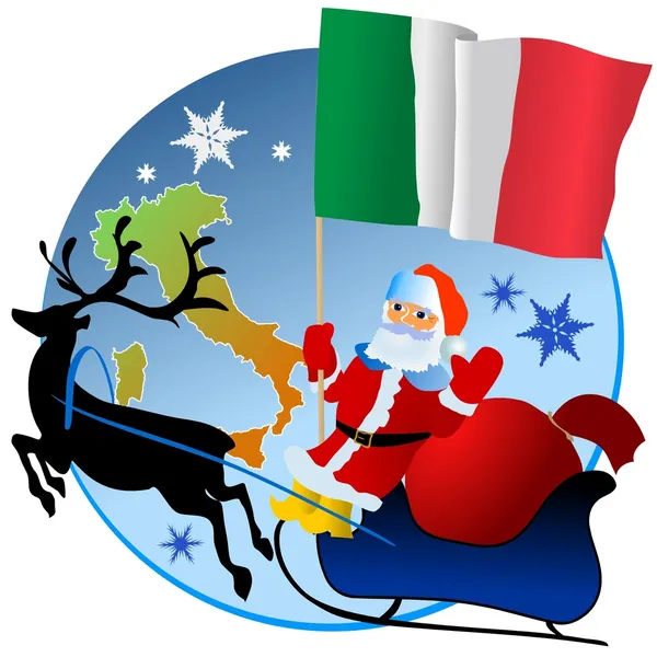 メリー クリスマス、イタリア! — ストックベクタ