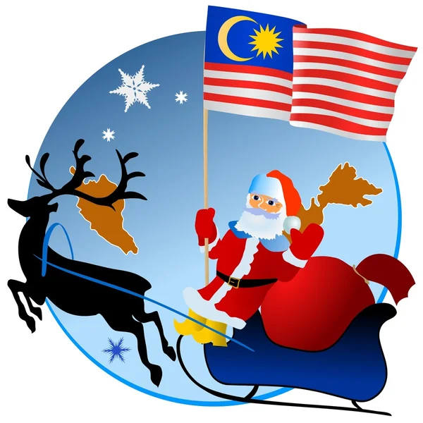 stock vector Merry Christmas, Malaysia!