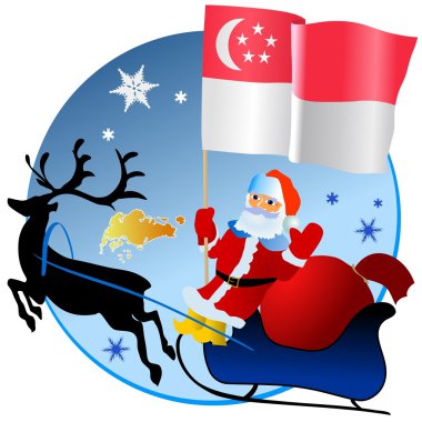 Merry Christmas, Singapore! clipart