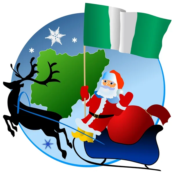 Merry Christmas, Nigeria! — Stock Vector
