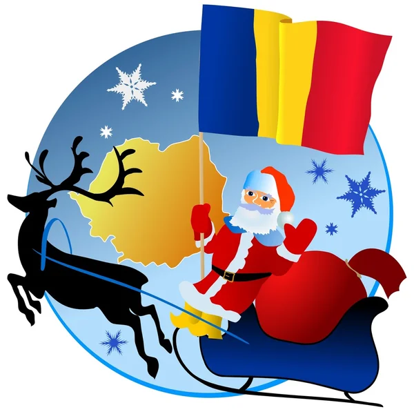 Veselé Vánoce, Rumunsko! — Stockový vektor