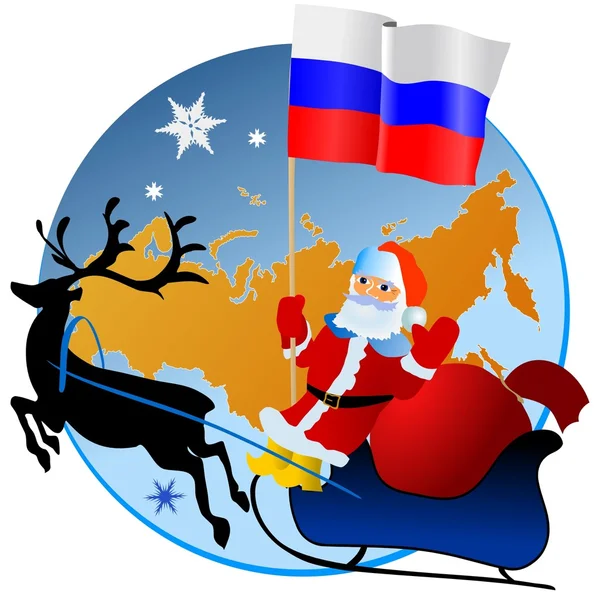 Mutlu Noeller, Rusya Federasyonu! — Stok Vektör