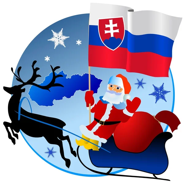 С Рождеством Христовым, Словакия ! — стоковый вектор