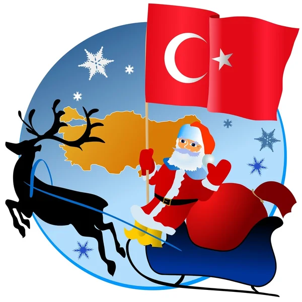 Καλά Χριστούγεννα, Τουρκία! — Διανυσματικό Αρχείο