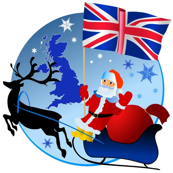 Счастливого Рождества, Великобритания ! — стоковый вектор