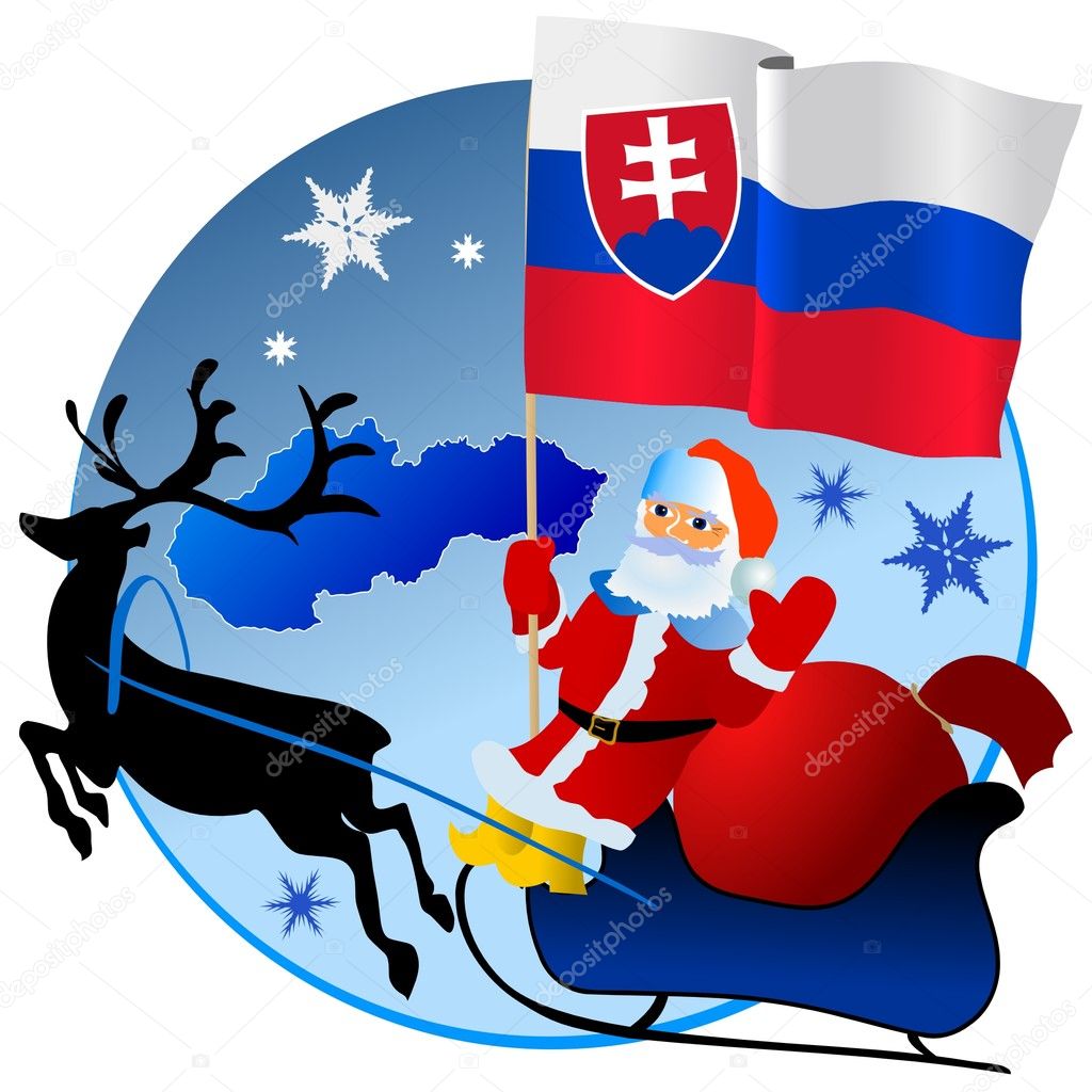 Buon Natale In Slovacco.Merry Christmas Slovakia Stock Vector C Perysty 4192031