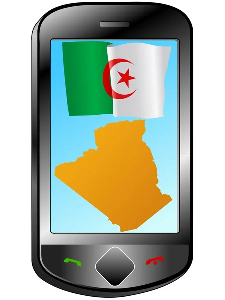 Verbindung mit Algerien — Stockvektor