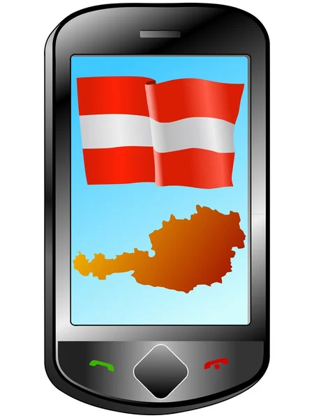 Connessione con l'Austria — Vettoriale Stock