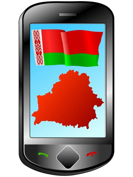 Connessione con la Bielorussia — Vettoriale Stock