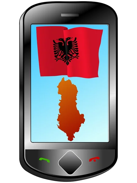 Anslutning med Albanien — Stock vektor