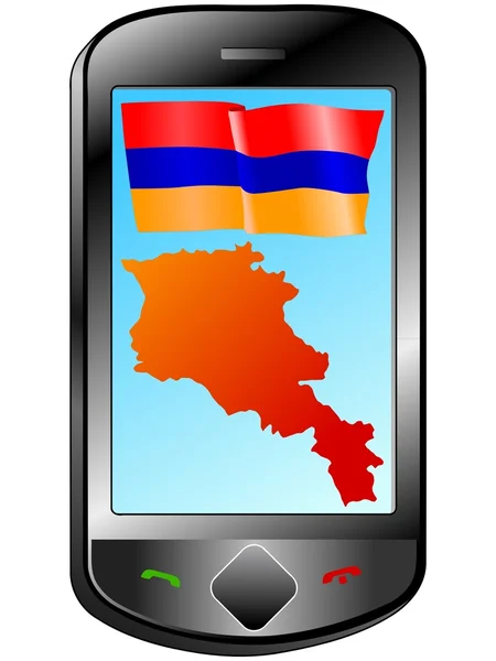 Connessione con l'Armenia — Vettoriale Stock