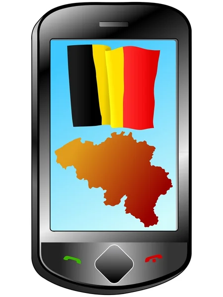 Connexion avec la Belgique — Image vectorielle