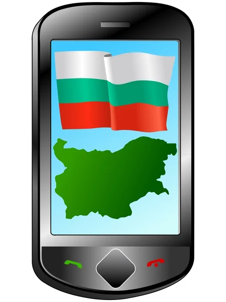 Connessione con la Bulgaria — Vettoriale Stock