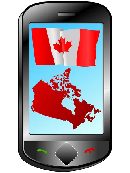 Connection with Canada — Stock Vector