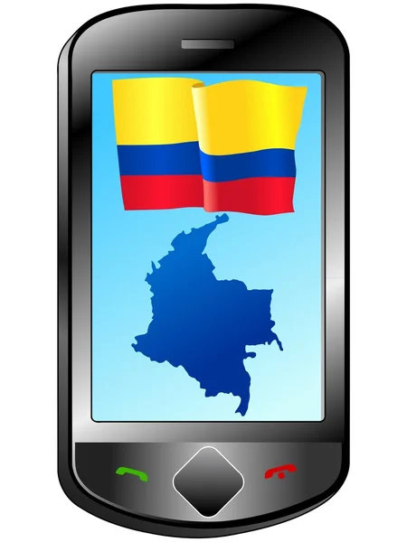 Connection with Colombia — Stock Vector