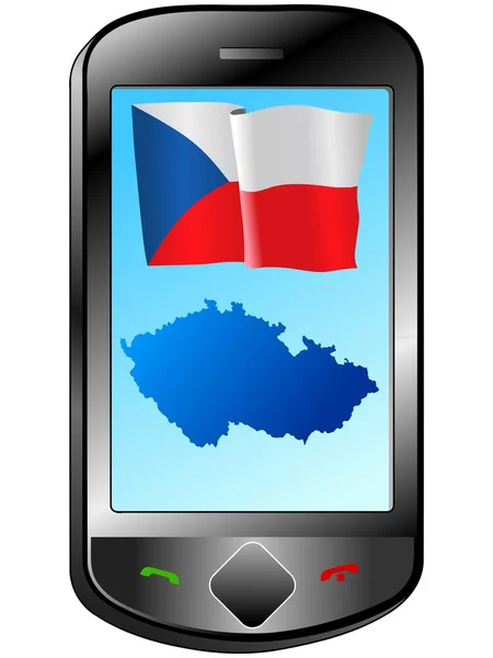 チェコ共和国との関係 — ストックベクタ