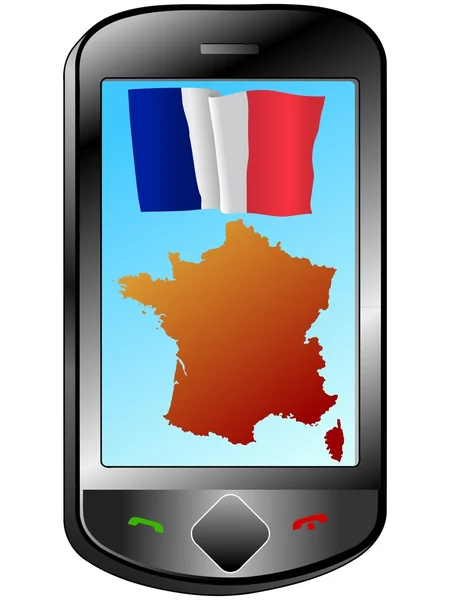 Connection with France — Stock Vector