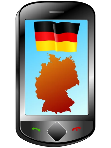 Koneksi dengan Jerman - Stok Vektor
